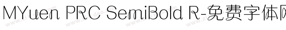 MYuen PRC SemiBold R字体转换
